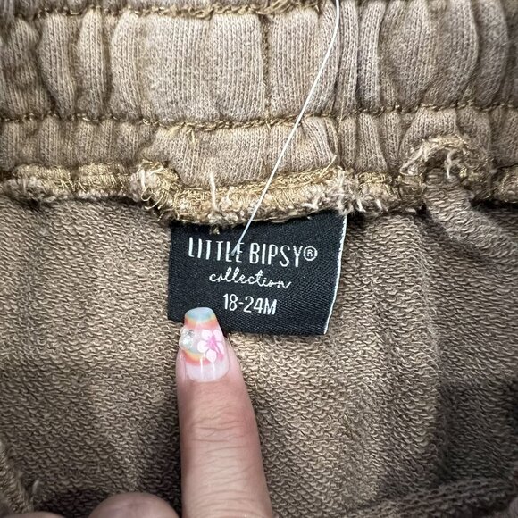 Little Bipsy 18-24M Tan Brown Pull On Shorts - Picture 3 of 4